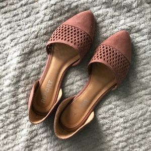 Worn once DSW Report flats in rose/mauve!